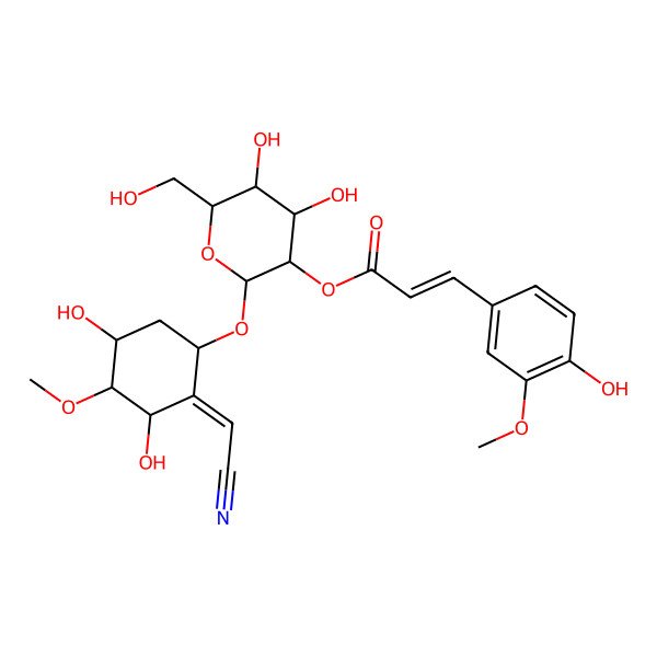 2D Structure of 5-Demethylsimmondsin 2'-trans-ferulate 2D Structure of 5-Demethylsimmondsin 2'-trans-ferulate