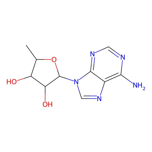 2D Structure of 5'-Deoxyadenosine
