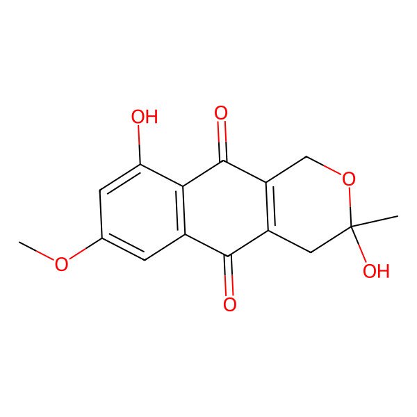2D Structure of 5-Deoxyfusarubin