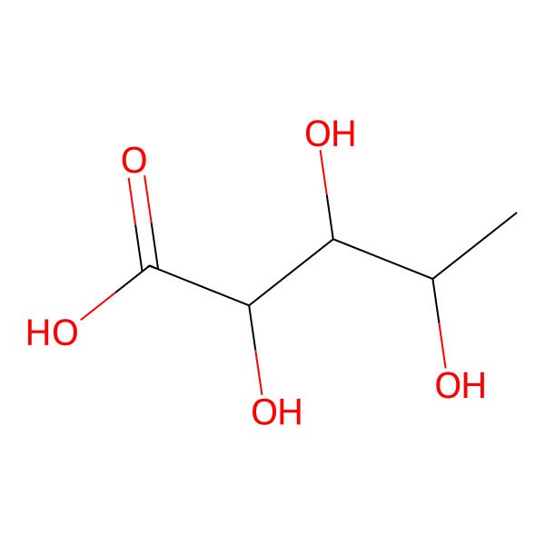 2D Structure of 5-Deoxyribonic acid