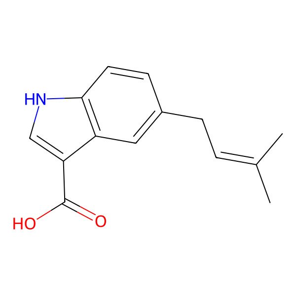 2D Structure of 5-Dimethylallylindole-3-carboxylic acid