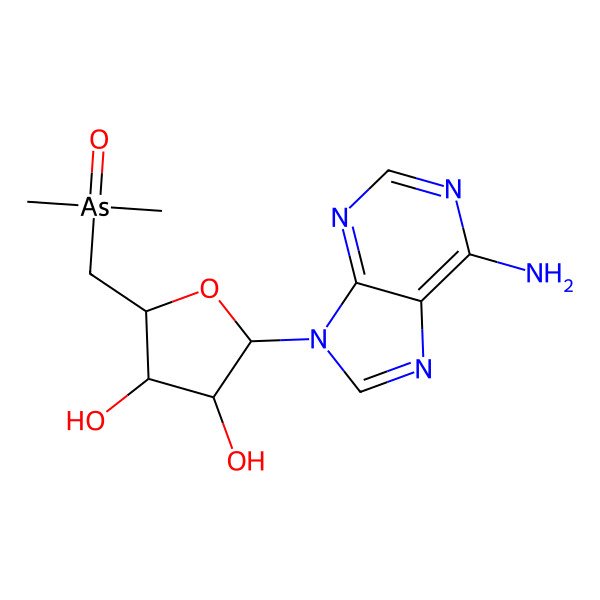 2D Structure of 5'-Dimethylarsinoyladenosine
