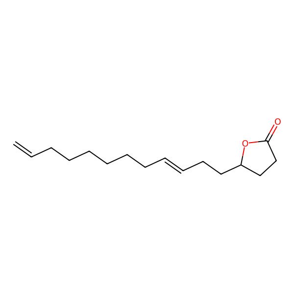 2D Structure of 5-Dodeca-3,11-dienyloxolan-2-one
