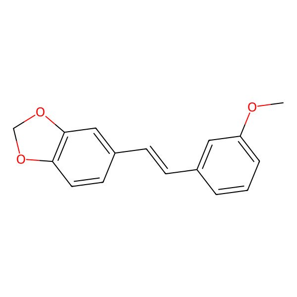 2D Structure of 5-[(E)-2-(3-methoxyphenyl)ethenyl]-1,3-benzodioxole
