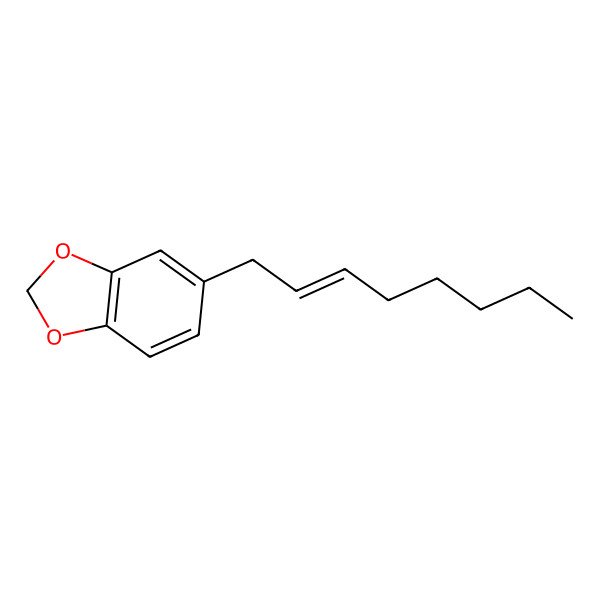 2D Structure of 5-[(E)-2-Octenyl]-1,3-benzodioxole