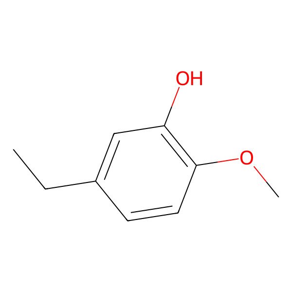 2D Structure of 5-Ethyl-2-methoxyphenol