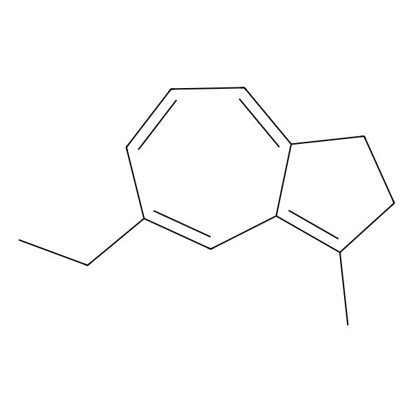 2D Structure of 5-Ethyl-3-methyl-1,2-dihydroazulene 2D Structure of 5-Ethyl-3-methyl-1,2-dihydroazulene