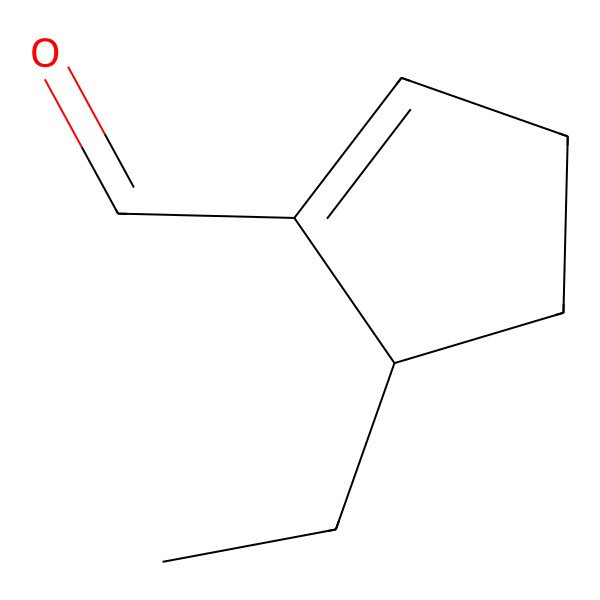 2D Structure of 5-Ethylcyclopentene-1-carbaldehyde