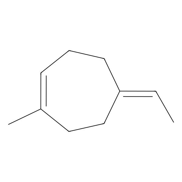 2D Structure of 5-Ethylidene-1-methylcycloheptene