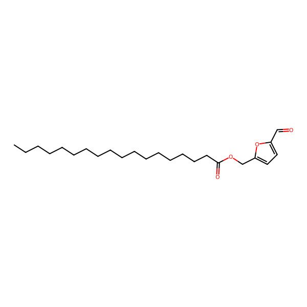2D Structure of (5-Formylfuran-2-yl)methyl octadecanoate