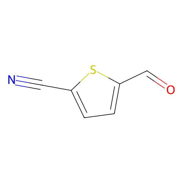 2D Structure of 5-Formylthiophene-2-carbonitrile