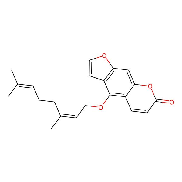 2D Structure of 5-Geranoxypsoralen;Bergamottin; Bergaptin 2D Structure of 5-Geranoxypsoralen;Bergamottin; Bergaptin