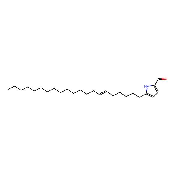 2D Structure of 5-henicos-6-enyl-1H-pyrrole-2-carbaldehyde