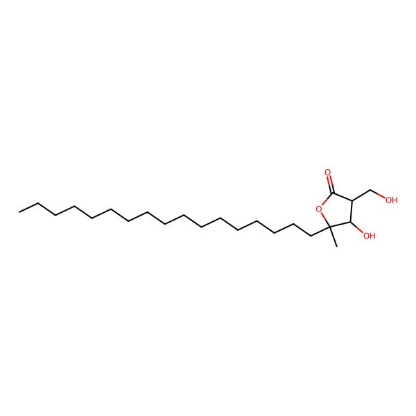 2D Structure of 5-Heptadecyl-4-hydroxy-3-(hydroxymethyl)-5-methyloxolan-2-one