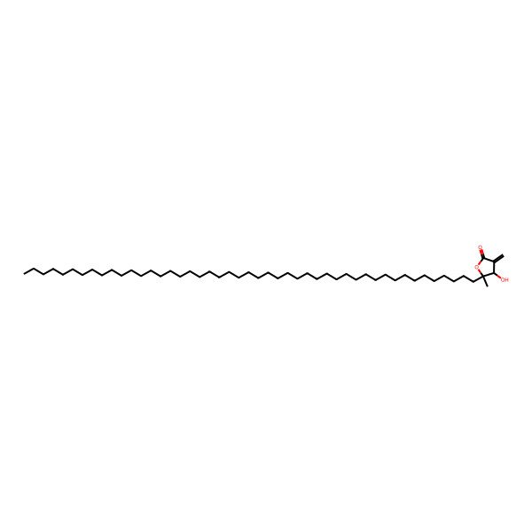 2D Structure of 5-Heptatetracontyl-4-hydroxy-5-methyl-3-methylideneoxolan-2-one