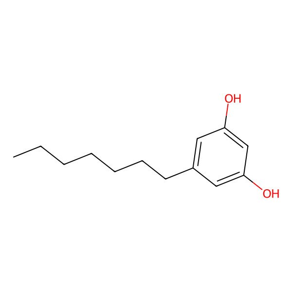 2D Structure of 5-Heptylresorcinol