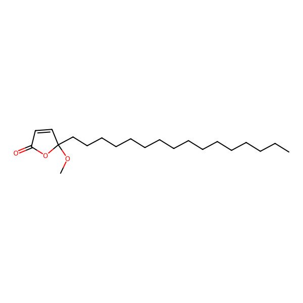 2D Structure of 5-Hexadecyl-5-methoxyfuran-2-one
