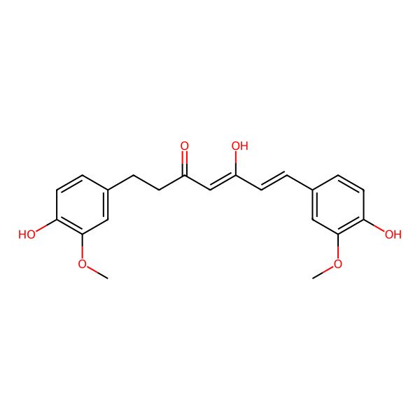 2D Structure of 5-Hydroxy-1,7-bis(4-hydroxy-3-methoxyphenyl)-4,6-heptadiene-3-one
