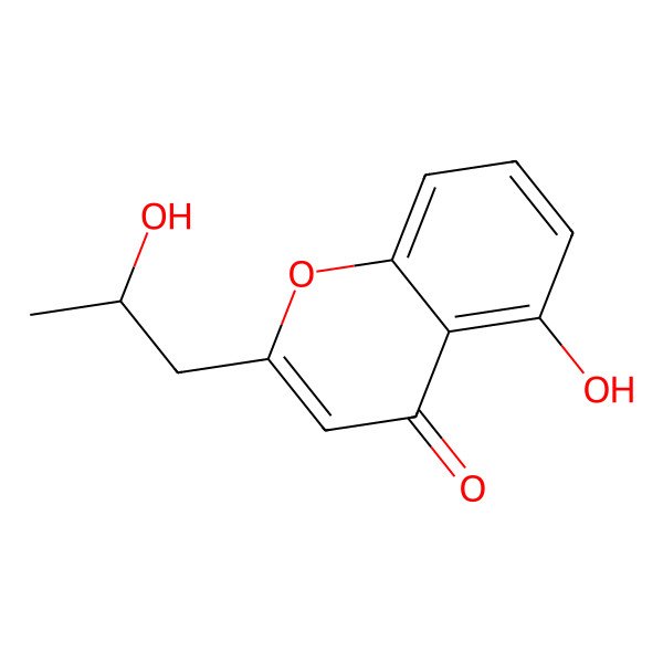2D Structure of 5-Hydroxy-2-(2-hydroxypropyl)chromen-4-one