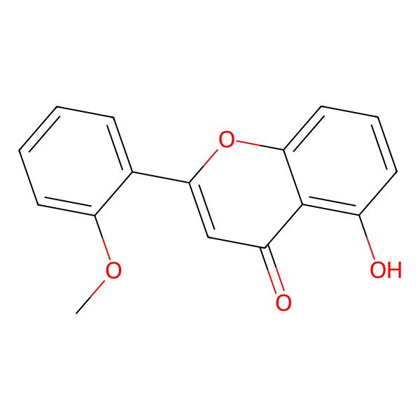 2D Structure of 5-Hydroxy-2'-methoxyflavone 2D Structure of 5-Hydroxy-2'-methoxyflavone