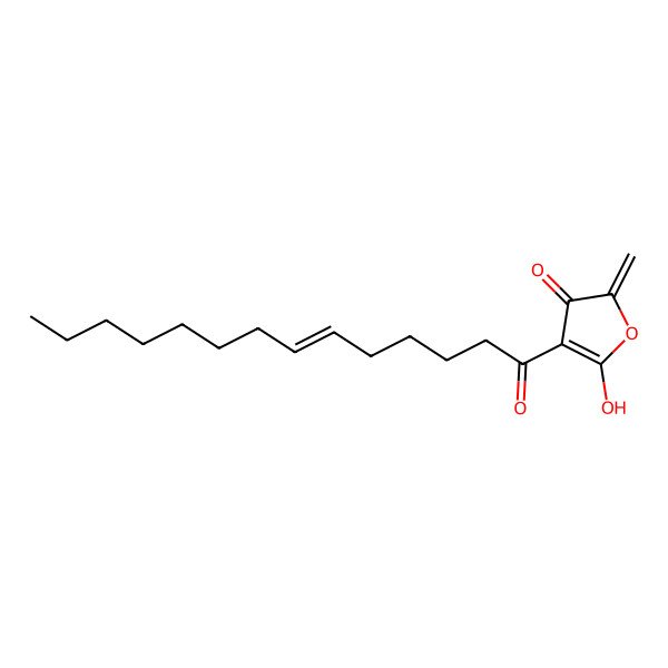 2D Structure of 5-hydroxy-2-methylidene-4-[(Z)-tetradec-6-enoyl]furan-3-one