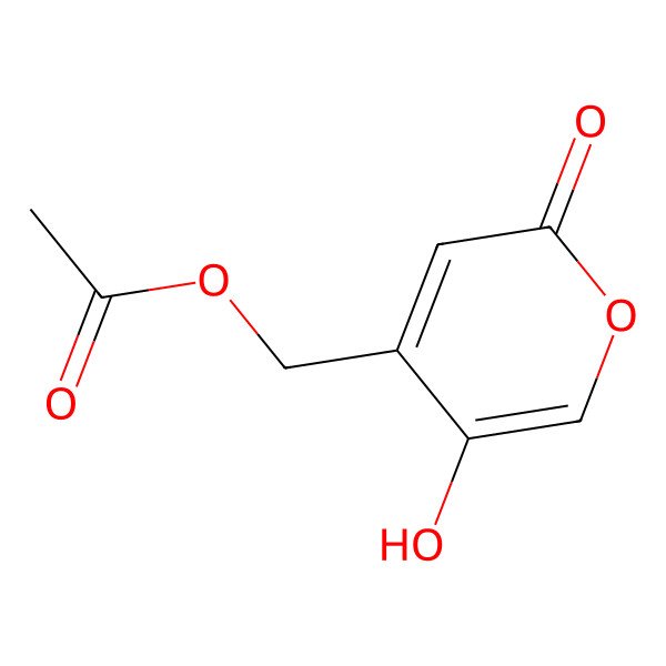 2D Structure of (5-hydroxy-2-oxo-2H-pyran-4-yl)methyl acetate