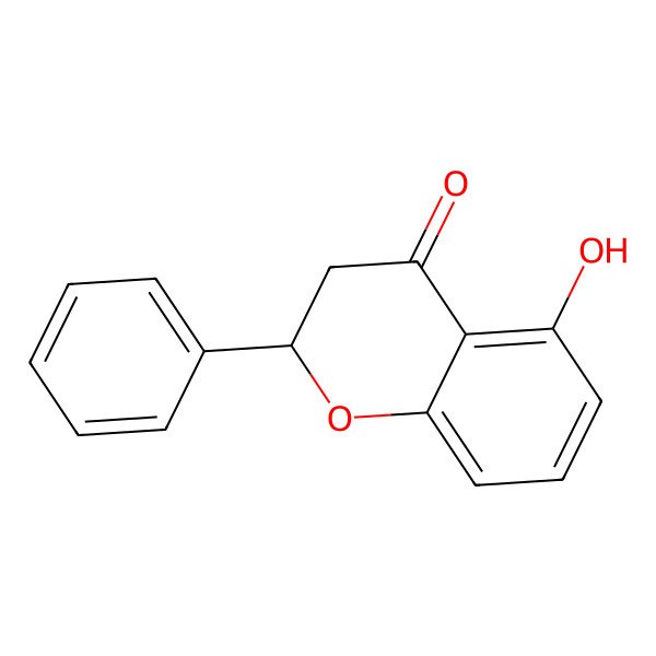 2D Structure of 5-Hydroxy-2-phenyl-4-chromanone