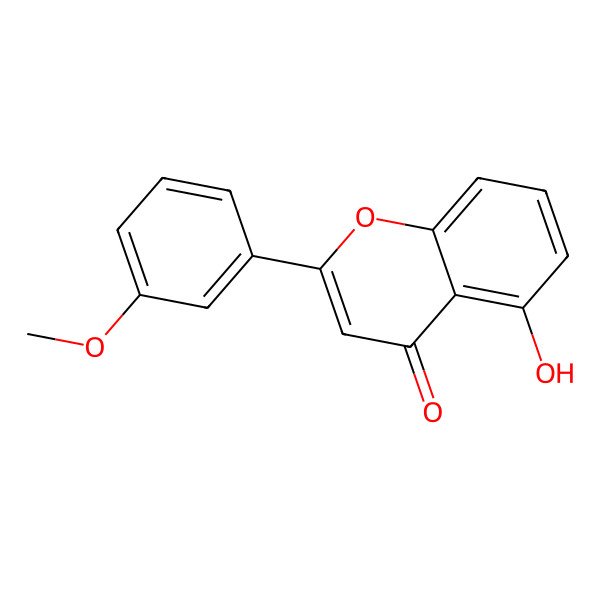 2D Structure of 5-Hydroxy-3'-methoxyflavone