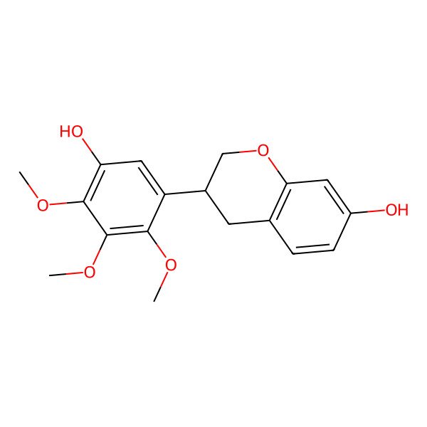 2D Structure of 5'-Hydroxy-3'-methoxysativan