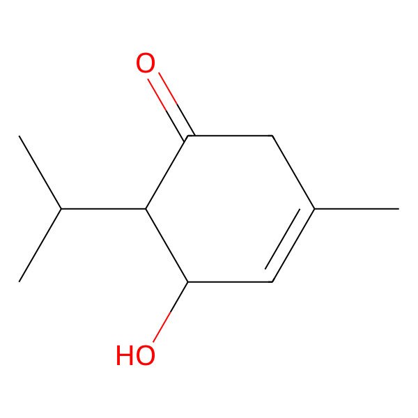 2D Structure of 5-Hydroxy-3-methyl-6-propan-2-ylcyclohex-3-en-1-one