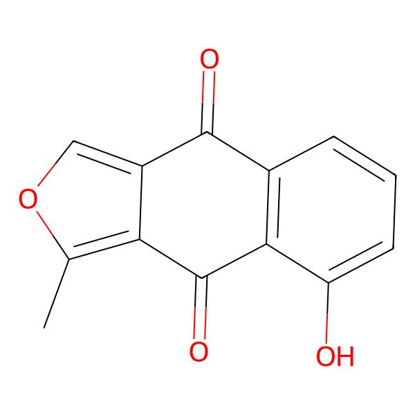 2D Structure of 5-Hydroxy-3-methylbenzo[f][2]benzofuran-4,9-dione