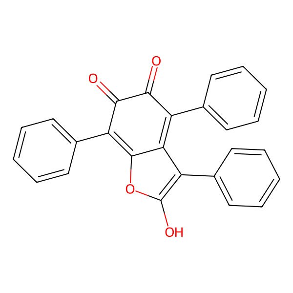 2D Structure of 5-Hydroxy-3,4,7-triphenyl-2,6-benzofurandione