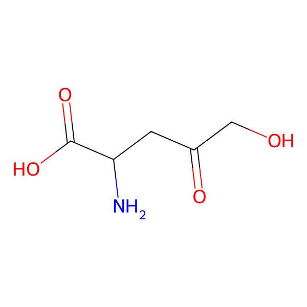 2D Structure of 5-Hydroxy-4-oxonorvaline