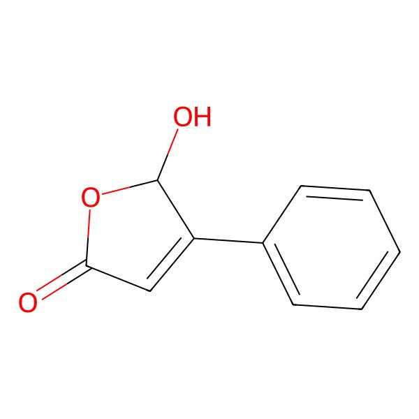 2D Structure of 5-hydroxy-4-phenylfuran-2(5H)-one