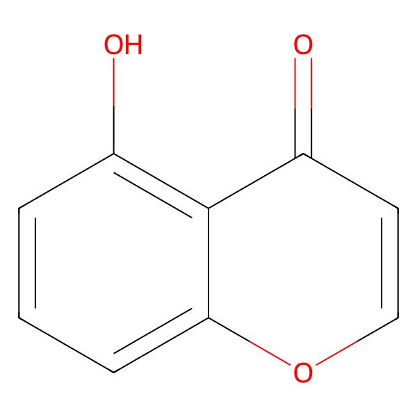 2D Structure of 5-hydroxy-4H-chromen-4-one