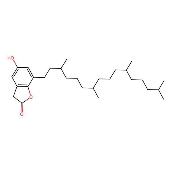 2D Structure of 5-Hydroxy-7-(3,7,11,15-tetramethylhexadecyl)-1-benzofuran-2(3H)-one