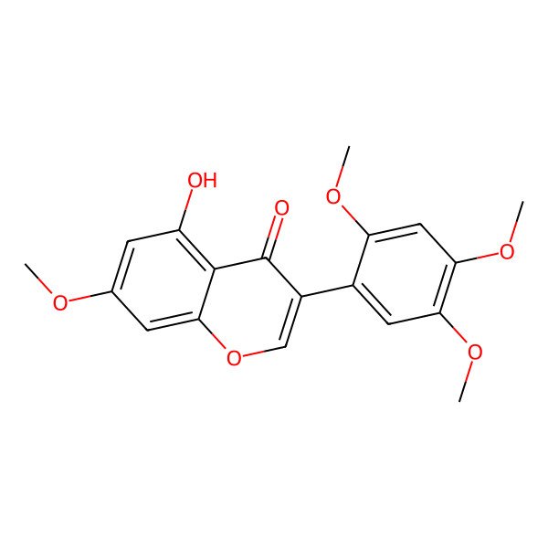 2D Structure of 5-Hydroxy-7-methoxy-3-(2,4,5-trimethoxyphenyl)chromen-4-one