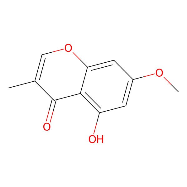 2D Structure of 5-Hydroxy-7-methoxy-3-methylchromen-4-one