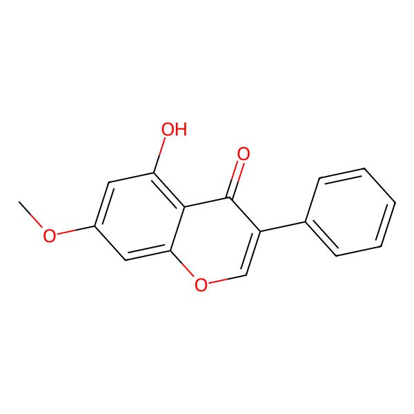 2D Structure of 5-Hydroxy-7-methoxyisoflavone