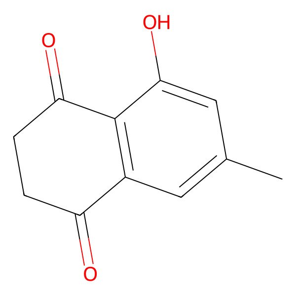 2D Structure of 5-Hydroxy-7-methyl-tetralin-1,4-dione