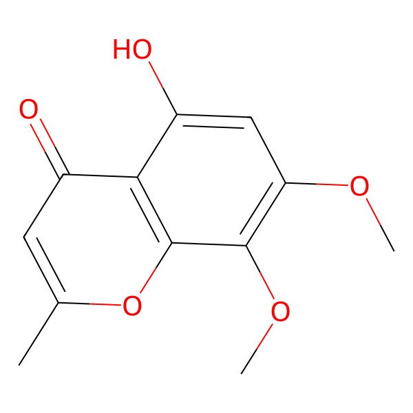 2D Structure of 5-Hydroxy-7,8-dimethoxy-2-methylchromon