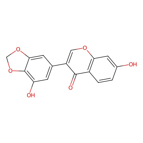 2D Structure of 5'-Hydroxy-pseudobaptigenin 2D Structure of 5'-Hydroxy-pseudobaptigenin