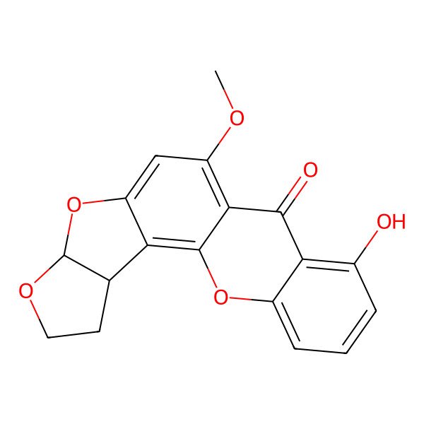 2D Structure of 5-Hydroxydihydrosterigmatocystin