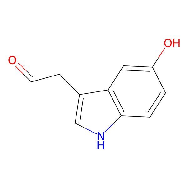 2D Structure of 5-Hydroxyindole-3-acetaldehyde