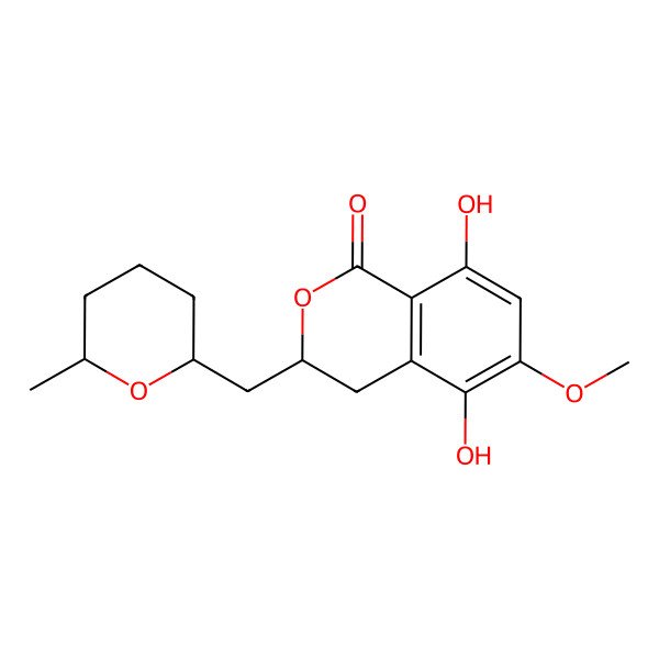 2D Structure of 5-hydroxyl-6-O-methylasperentin