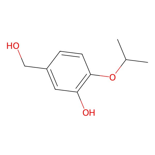 2D Structure of 5-Hydroxymethyl-2-isopropoxyphenol