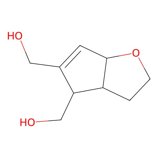 2D Structure of [5-(hydroxymethyl)-3,3a,4,6a-tetrahydro-2H-cyclopenta[b]furan-4-yl]methanol