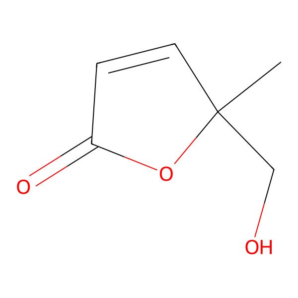 2D Structure of 5-(Hydroxymethyl)-5-methylfuran-2-one