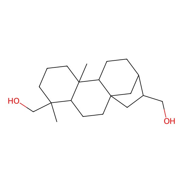 2D Structure of [5-(Hydroxymethyl)-5,9-dimethyl-14-tetracyclo[11.2.1.01,10.04,9]hexadecanyl]methanol