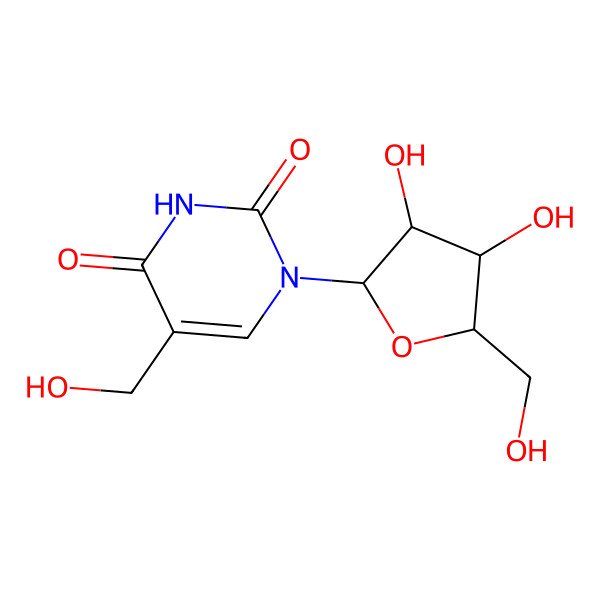 2D Structure of 5-Hydroxymethyluridine